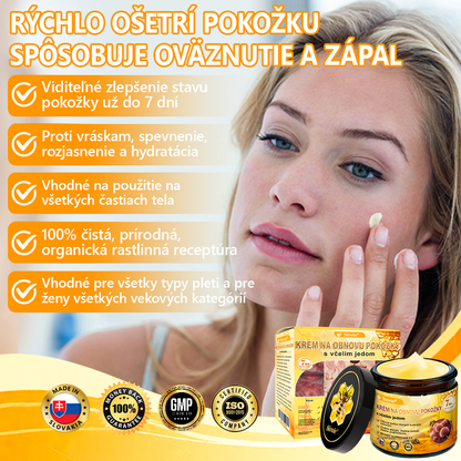 🧑‍⚕️Sinvie® Krém na obnovu pokožky s včelím jedom 🐝 Odporúčané dermatológmi | Proti vráskam, pigmentovým škvrnám a ochabnutej pokožke – 50 ml